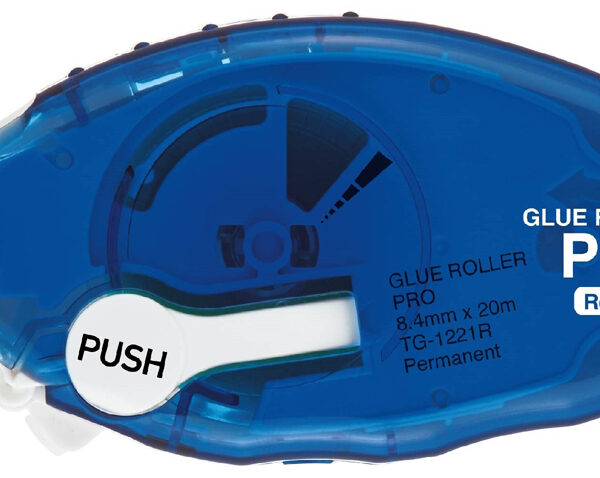 PLUS JAPAN lijmroller PRO TG-1221, 8,4 mm x 20 m, blauw