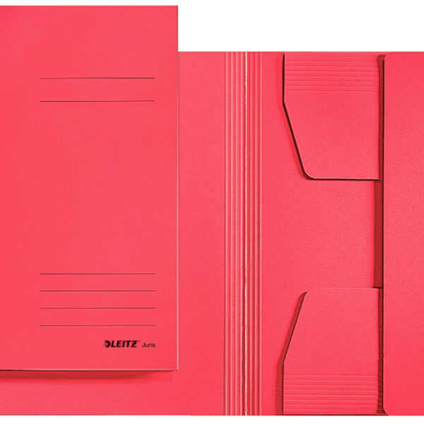 LEITZ dossiermap/stofklepmap, DIN A3, karton 320 g/m2, rood
