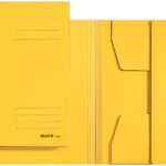 LEITZ dossiermap / jurismap, DIN A4, karton 430 g/m2, geel