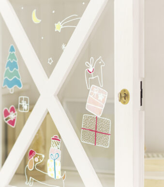 Premium Raamdecoratie Sjablonen 'Gezellige Winter'