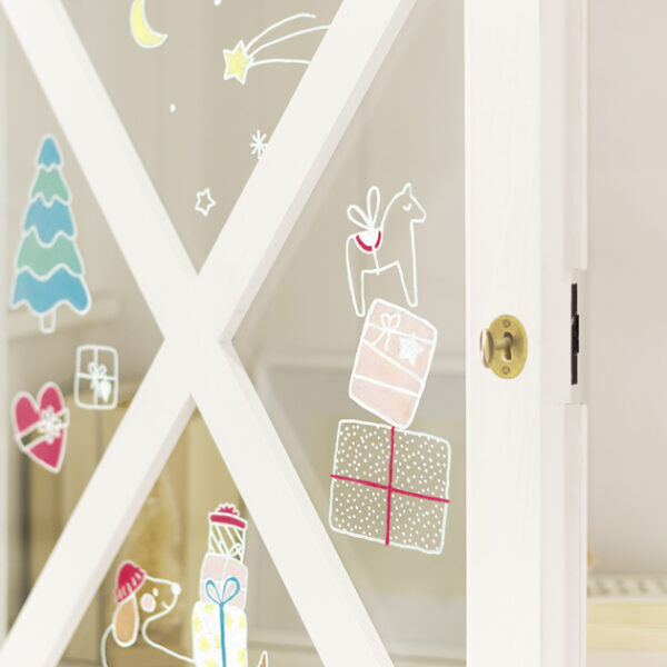 Premium Raamdecoratie Sjablonen 'Gezellige Winter'