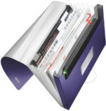 LEITZ projectmap Style, A4, PP, 6 vakken, titaanblauw