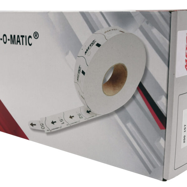 METO Tickets T90 voor ticketdispenser Turn-O-Matic, wit