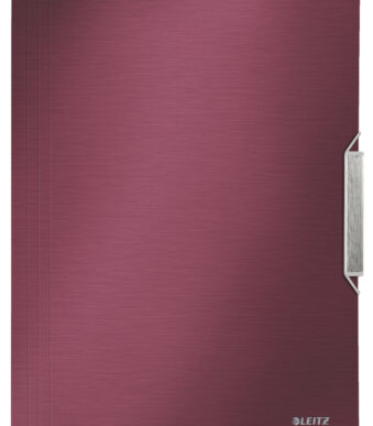 LEITZ hoekspanmap Style, DIN A4, PP, granaatrood