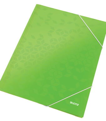 LEITZ hoekspanmap WOW, DIN A4, karton, groen
