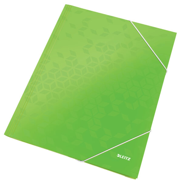 LEITZ hoekspanmap WOW, DIN A4, karton, groen
