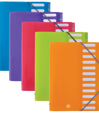 Oxford sorteermap ´ELBA School Life´, 12 vakken, DIN A4, PP