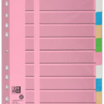 ELBA kraftpapier-tabbladen, blanco, A4, gekleurd, 10-delig