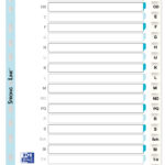 ELBA kunststof tabbladen, A-Z, DIN A4, wit, 20-delig