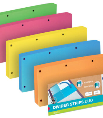 ELBA scheidingsstroken Duo, van karton, 240 x 105 mm, blauw
