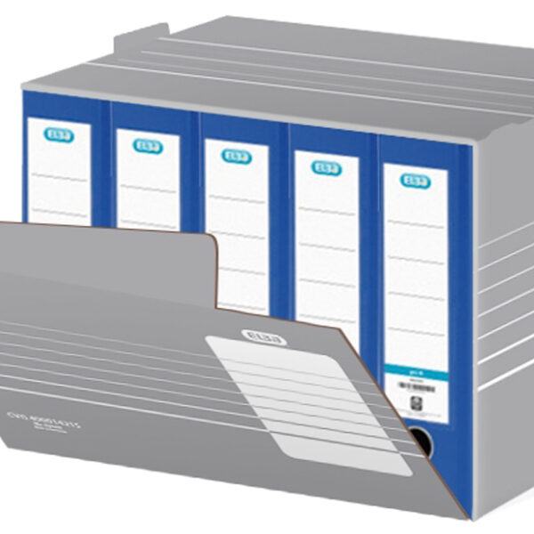 ELBA Archief-Container tric, A4, grijs/wit, stevig golfkarton