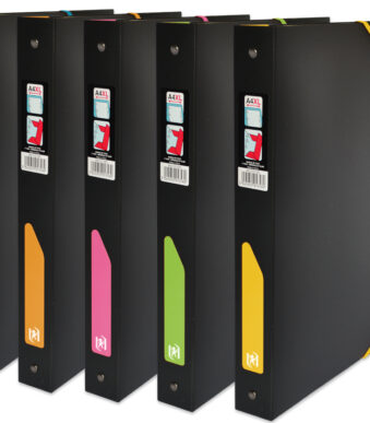 Oxford ringband 'for Students', A4 XL, 4-rings, PP, kleuren assorti