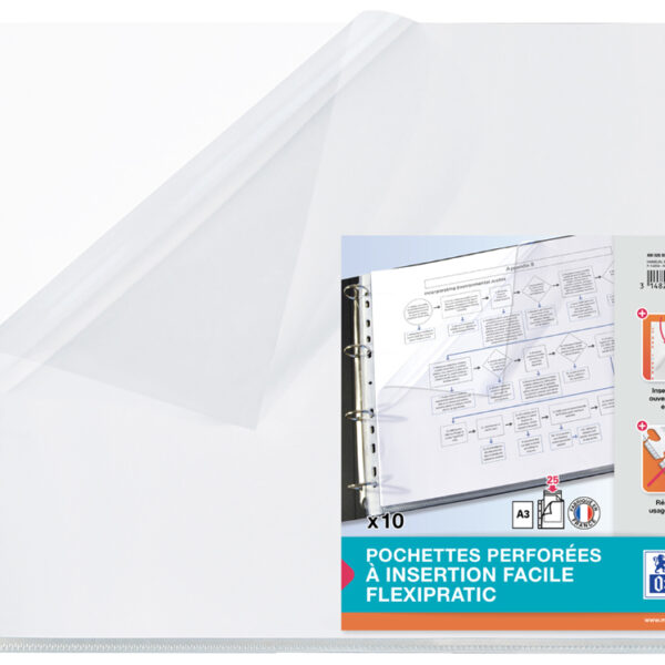 Doorzichtige presentatiemap A3 liggend, polypropyleen