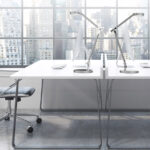 unilux LED energiezuinige-bureaulamp SENZA, metaalgrijs