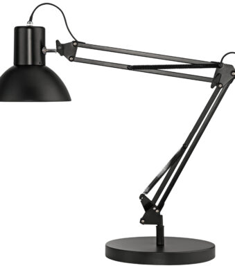 UNiLUX LED-bureaulamp SUCCESS 66, klem/sokkel, zwart