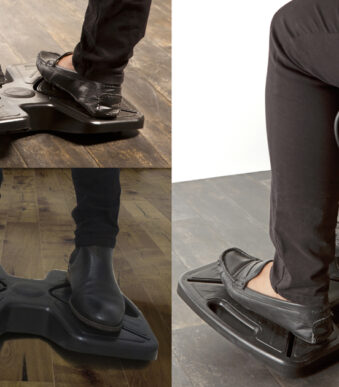 UNiLUX Voetensteun UPDOWN, zwenkbaar, zwart