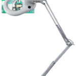 UNiLUX LED-loeplamp ZOOM, met tafelklem, wit