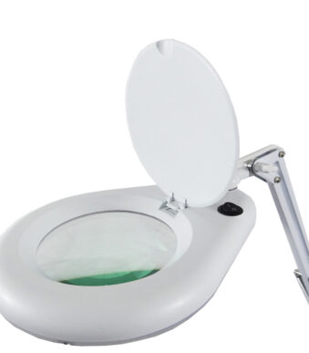 UNiLUX LED-loeplamp ZOOM, met tafelklem, wit