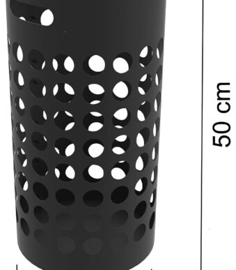 UNiLUX paraplustandaard SLIM, van kunststof, zwart