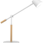 UNiLUX LED-bureaulamp VICKY, dimbaar, beuken/wit
