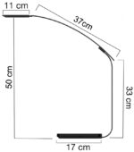 UNiLUX daglicht-lamp TIMELIGHT, dimbaar, zwart