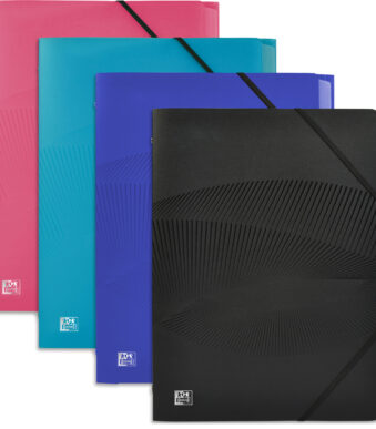 Oxford sorteermap Osmose, 12 vakken, DIN A4, PP, kleuren assorti