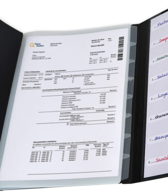 Oxford sorteermap Osmose, 8 vakken, DIN A4, PP, kleuren assorti