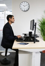 UNiLUX zit/sta werkplek ERGO DESK 2, zwart