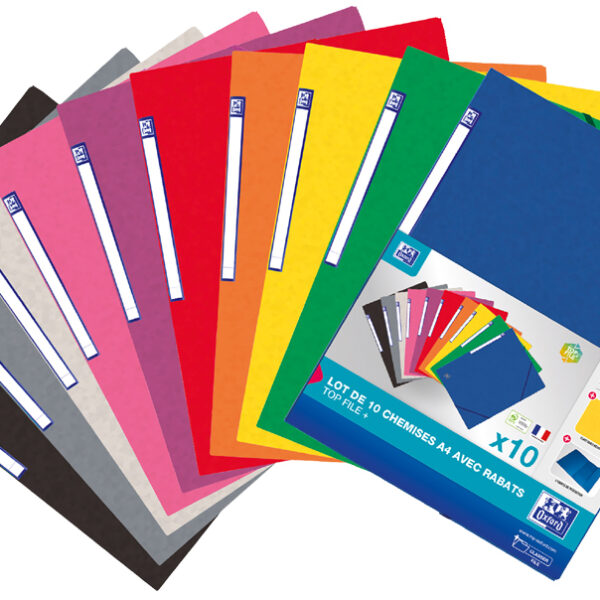 Oxford hoekspanmap Top File+, standaard, 10 stuks