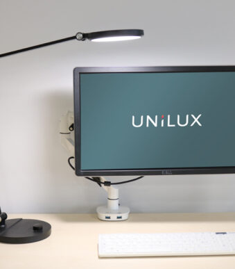 UNILUX LED-bureaulamo EVEREST, zwart