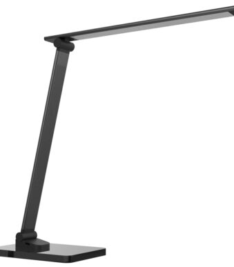 UNILUX LED-bureaulamo POPY, dimbaar, zwart