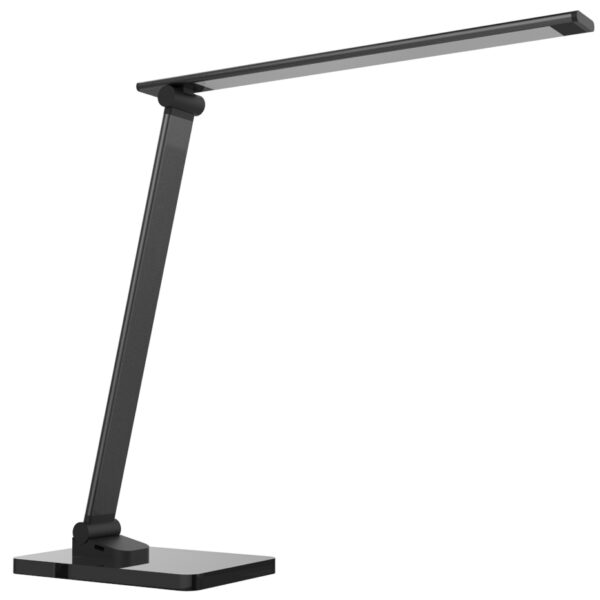 UNILUX LED-bureaulamo POPY, dimbaar, zwart