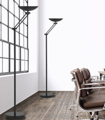 UNILUX LED-plafondschijnwerper FIRST ARTICULATED, zwart