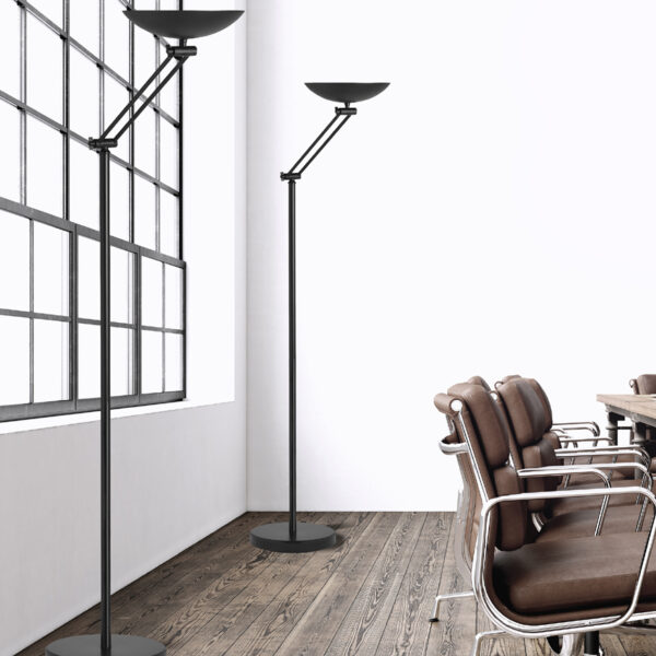 UNILUX LED-plafondschijnwerper FIRST ARTICULATED, zwart