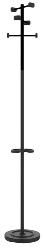 UNILUX garderobestandaard WELCOME, 6 haken, zwart