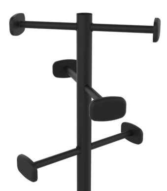 UNILUX garderobestandaard WELCOME, 6 haken, zwart