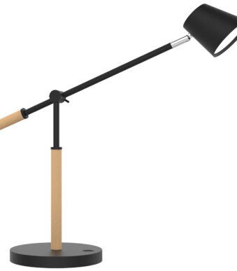 UNILUX LED-bureaulamo VICKY, beuken/zwart