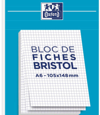 Oxford systeemkaarten, DIN A6, geruit, wit