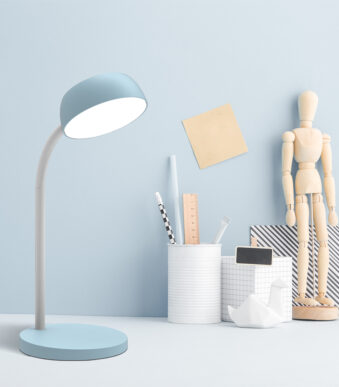 UNILUX LED-bureaulamp TAMY, blauw