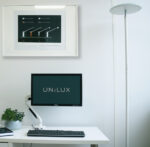 UNILUX LED-plafond schijnwerper LEDDY, hoogte: 1.800 mm, wit