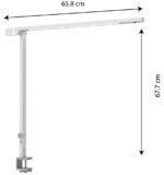 UNILUX LED-bureaulamp VENUSLIGHT, klemvoet, wit