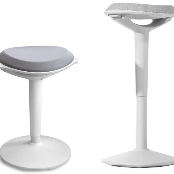 UNILUX ergonomische kruk ERGO BOOST, wit-grijs