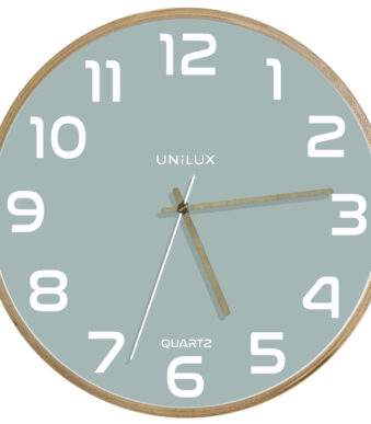 UNILUX wandklok/quarzklok 'BALTIC', diameter: 315 mm, groen