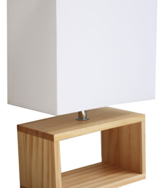 UNiLUX LED-schemerlamp DEKO, wit / hout