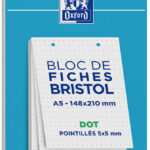 Oxford systeemkaarten, DIN A5, gepunt, wit