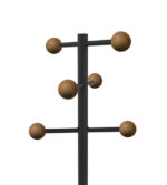 UNiLUX garderobestandaard WELCOME WOOD, 6 haken, zwart