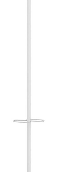 UNiLUX garderobestandaard AURORA, hoogte: 1.680 mm, wit / rood