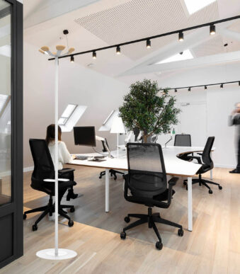 UNiLUX garderobestandaard AURORA, hoogte: 1.680 mm, wit