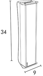 UNILUX LED-lichttherapie lamp Dayvia MOBILLY, zwart/bamboe