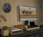 UNiLUX quartz wandklok SAVANA, diameter: 300 mm, zwart